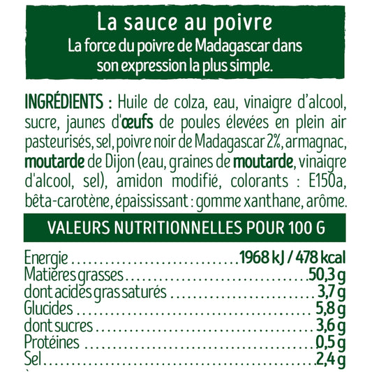 Sauce Poivre de Madagascar BENEDICTA