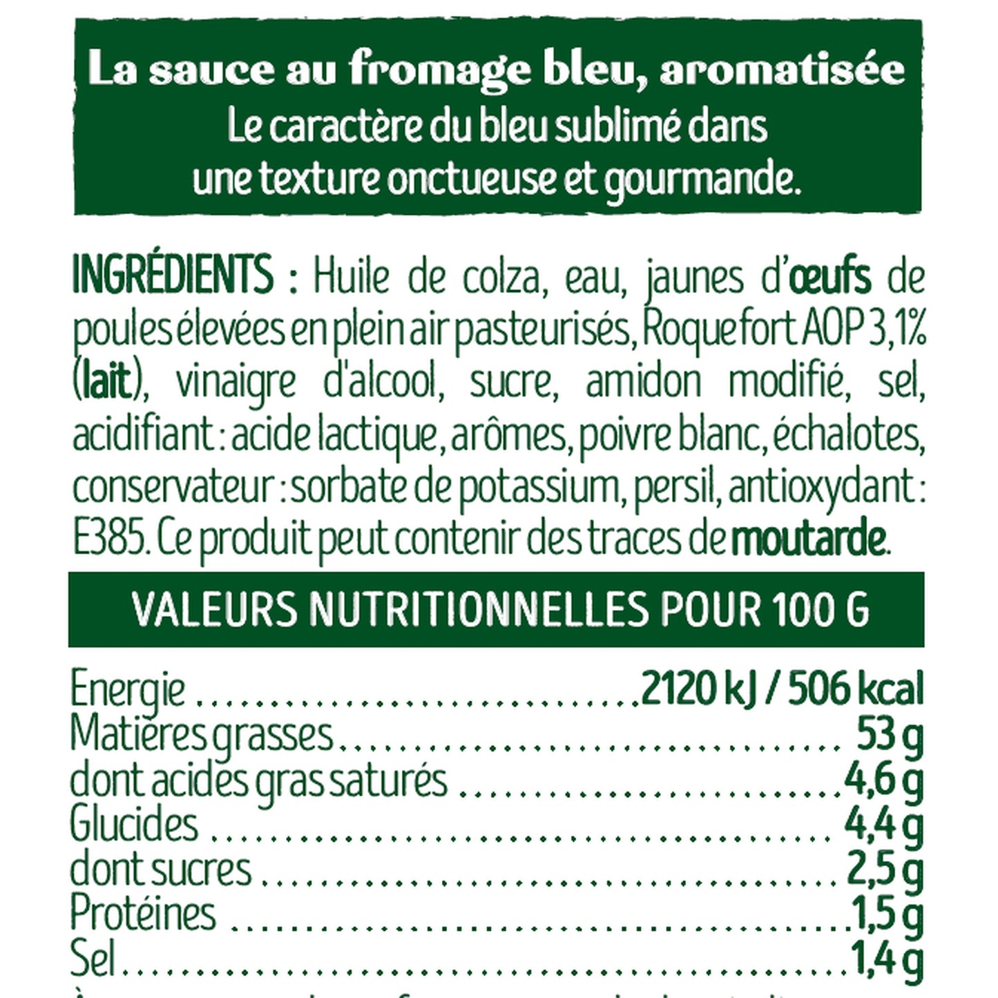 BENEDICTA Gourmet Blauschimmelkäsesauce