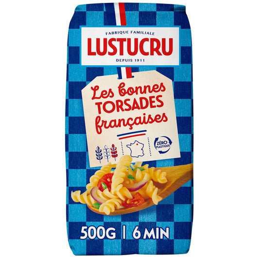 Pâtes Torsades LUSTUCRU le paquet de 500g