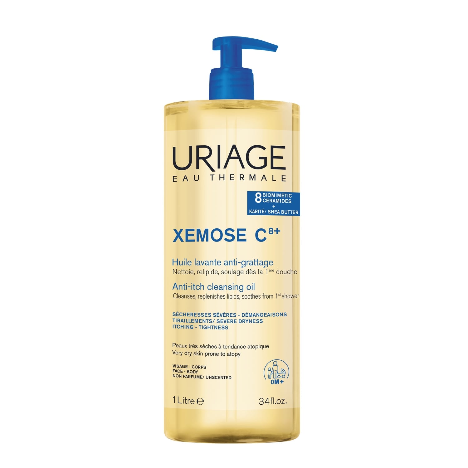 Huile de douche Corps Anti-démangeaisons Apaisante Xémose URIAGE 