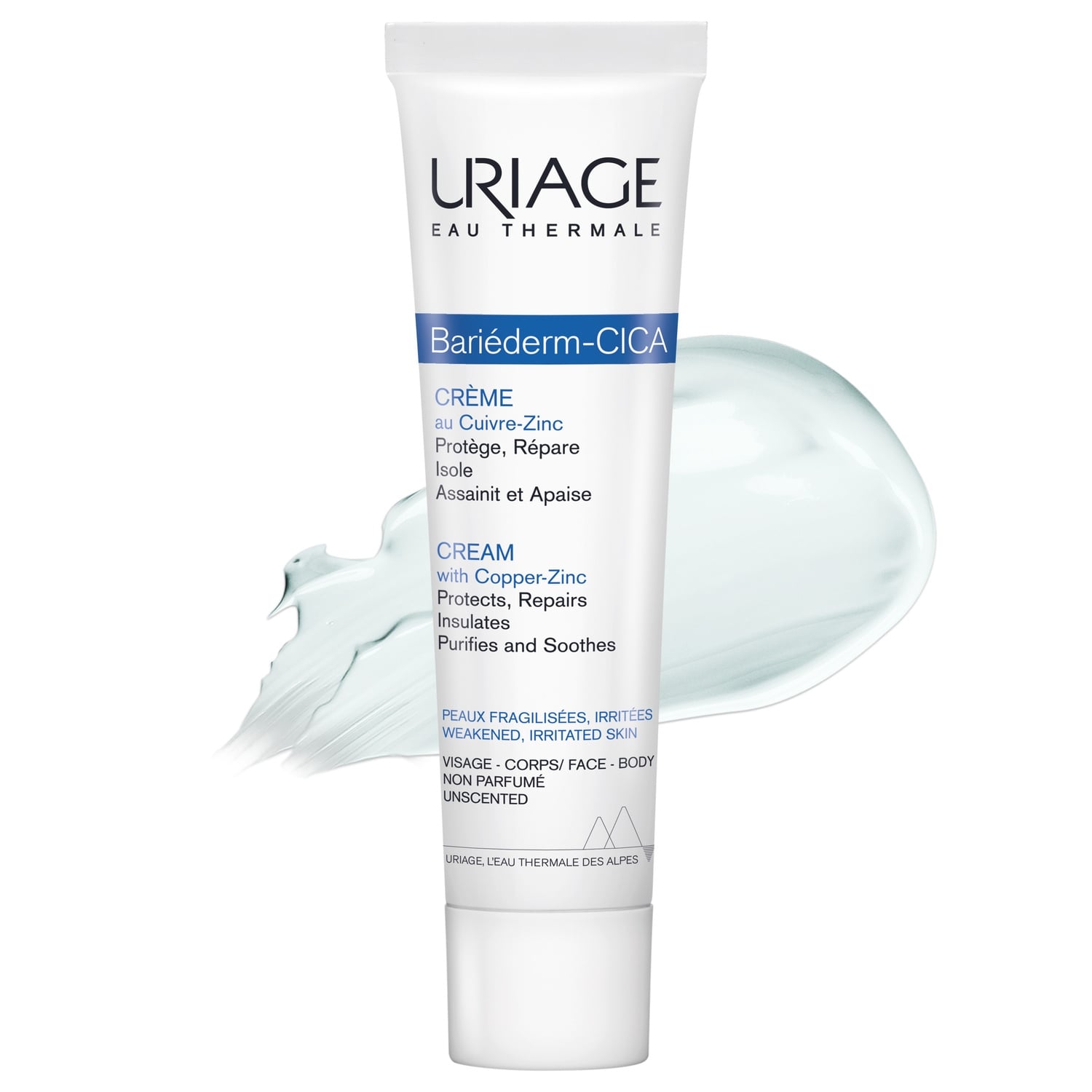 Crème Réparatrice Anti-irritations Visage Corps Mains Cuivre-Zinc Bariederm URIAGE 