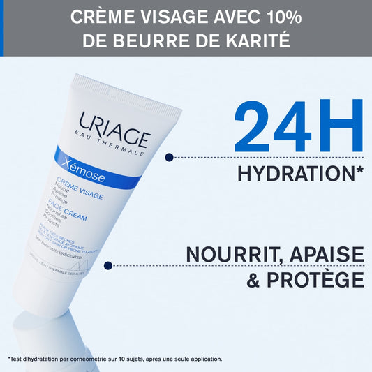 Crème Visage Sèches à Très Sèches Xémose URIAGE 