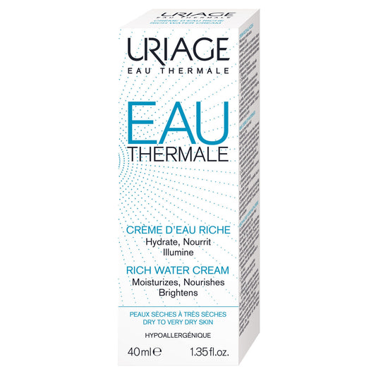 Crème Visage Femme Peau Sèche et Sensible Hydratante Eau Thermale Riche URIAGE