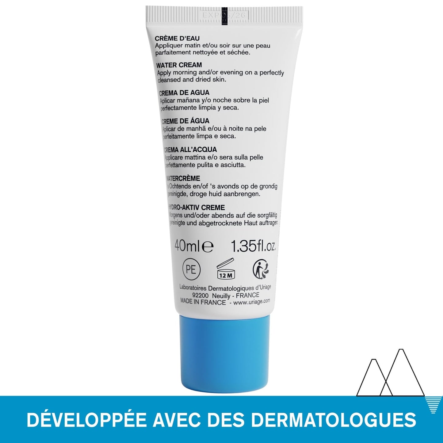 Crème Visage Femme Peau Normale à Mixte Légère Eau Thermale URIAGE 