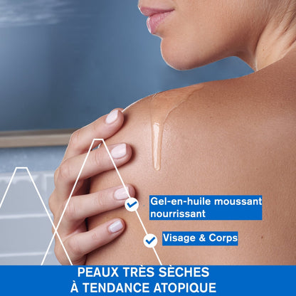 Huile de douche Peaux Sèches à Très Sèches Anti-démangeaisons Apaisante Xémose URIAGE 
