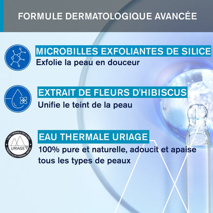 Gelée Visage Peau Normale à Sèche Exfoliant Doux URIAGE 