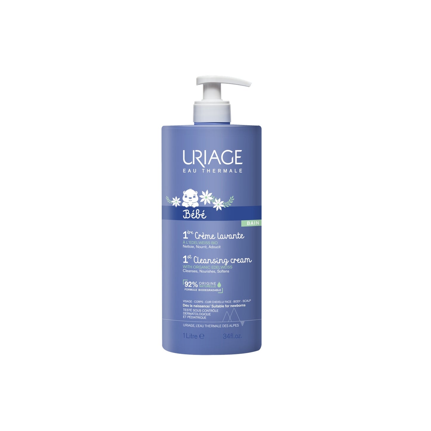 Gel douche bébé Hydratant URIAGE 