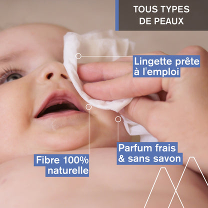 Lingettes bébé à l'Eau Thermale d'Uriage et Edelweiss Bio URIAGE 