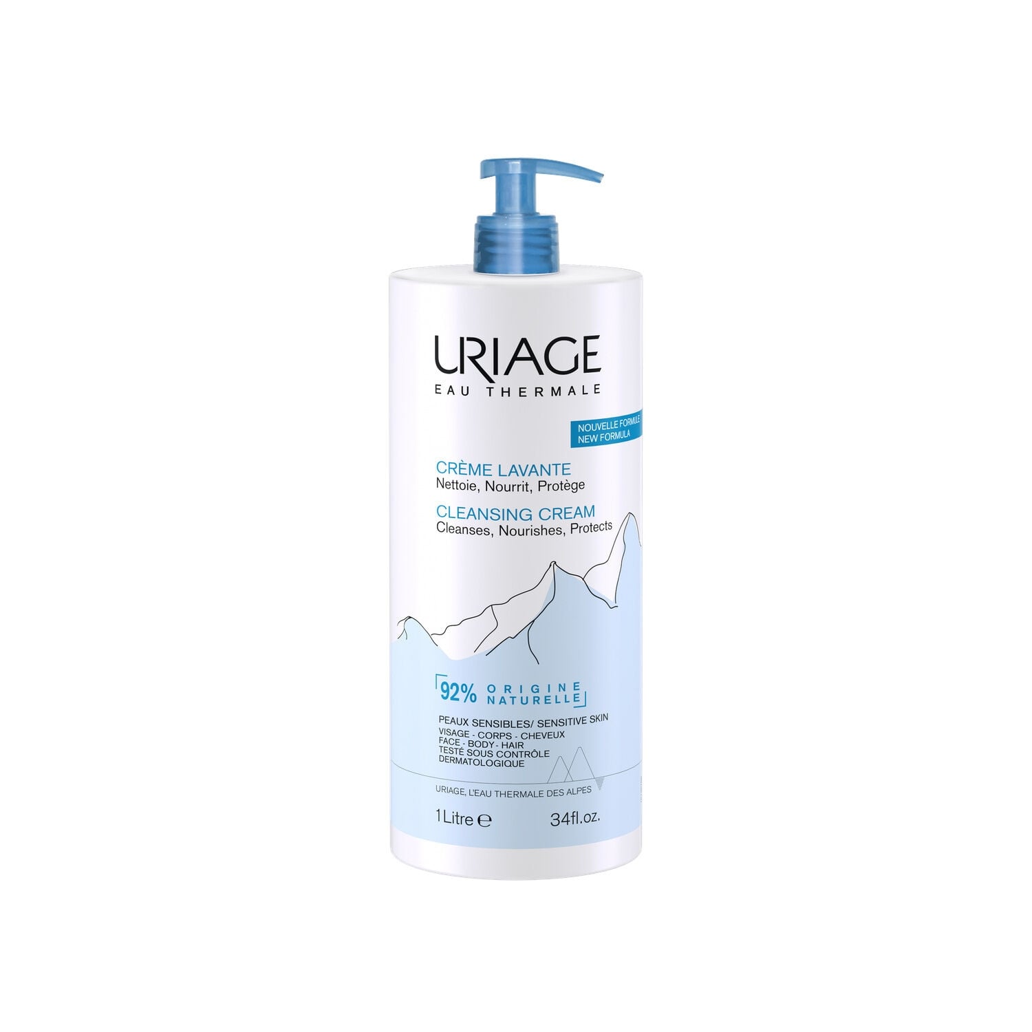 Crème de douche Corps Base Lavante Douce Complexe Oléo-Nutritif Beurre de Karité URIAGE 