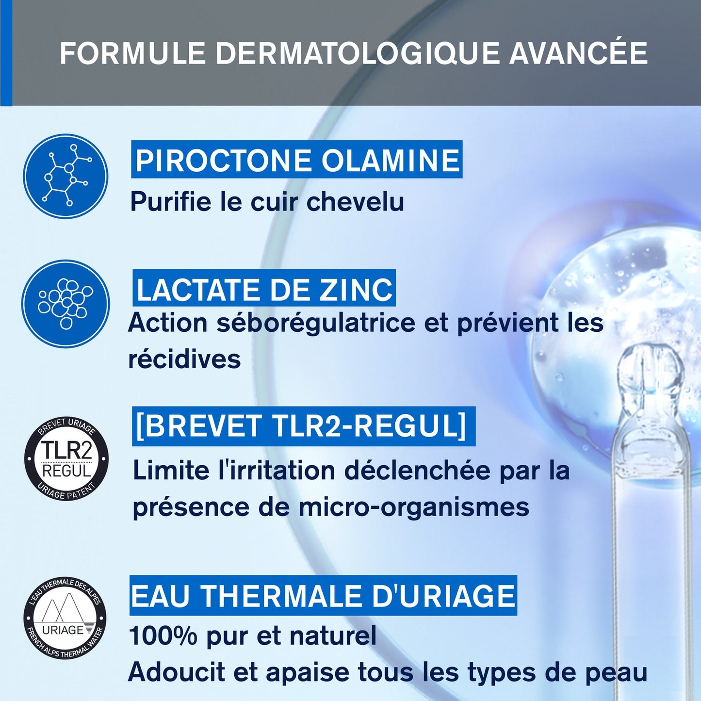 Shampoing Antipelliculaire Ds Hair URIAGE 