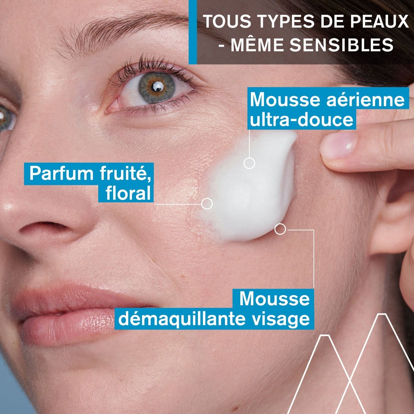 Mousse Visage Toutes Peaux Nettoyante à l'Extrait d'Edelweiss Bio URIAGE 