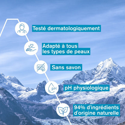 Gel nettoyant Visage Yeux Nettoie et Démaquille en Douceur Enrichie en Eau Thermale et Edelweiss Bio URIAGE 