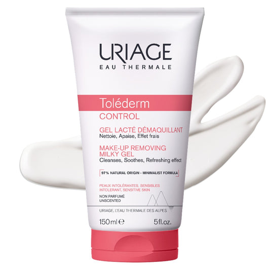 Gel Visage et Yeux Peaux Sensibles Nettoie Apaise et Effet Frais Toléderm Control URIAGE le flacon de 150mL