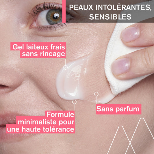 Gel Visage et Yeux Peaux Sensibles Nettoie Apaise et Effet Frais Toléderm Control URIAGE