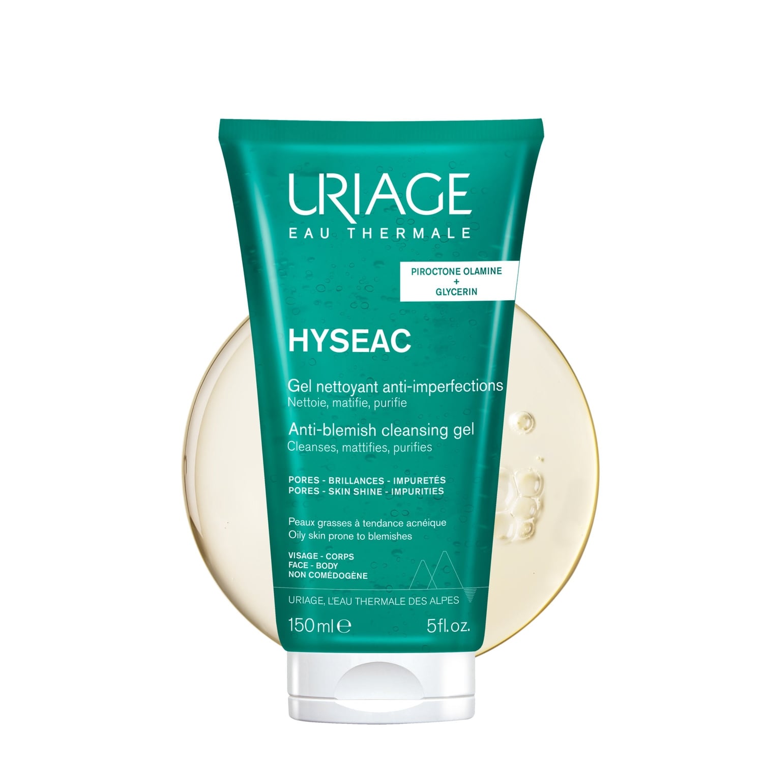 Gel Visage Anti Imperfections Peaux Grasses à Tendance Acnéique Purifiant et Matifiant Hyseac URIAGE 