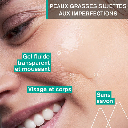 Gel Visage Anti Imperfections Peaux Grasses à Tendance Acnéique Purifiant et Matifiant Hyseac URIAGE 