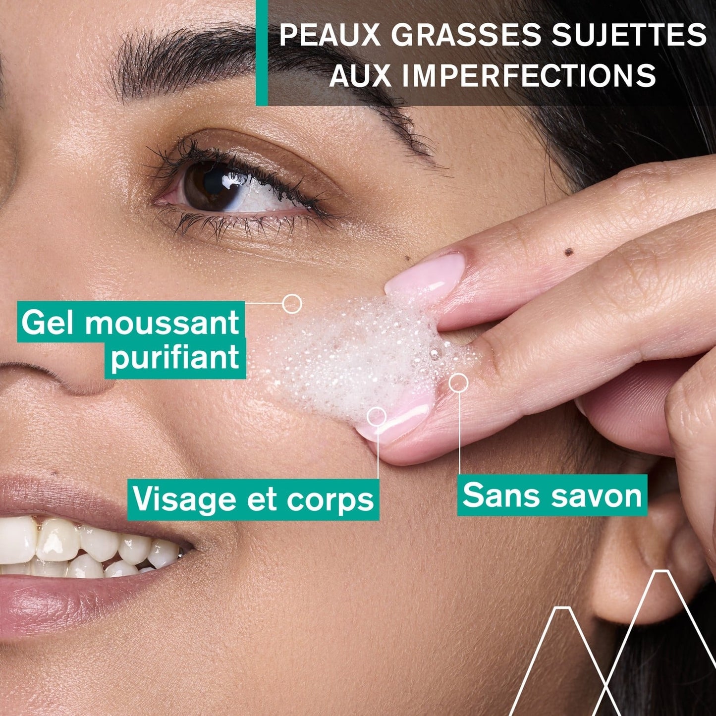 Gel Visage Peaux Grasses à Tendance Acnéique Nettoyant Anti-Imperfections Hyseac URIAGE 