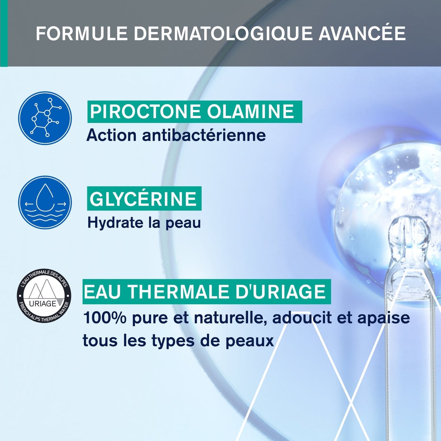 Gel Visage Peaux Grasses à Tendance Acnéique Nettoyant Anti-Imperfections Hyseac URIAGE 
