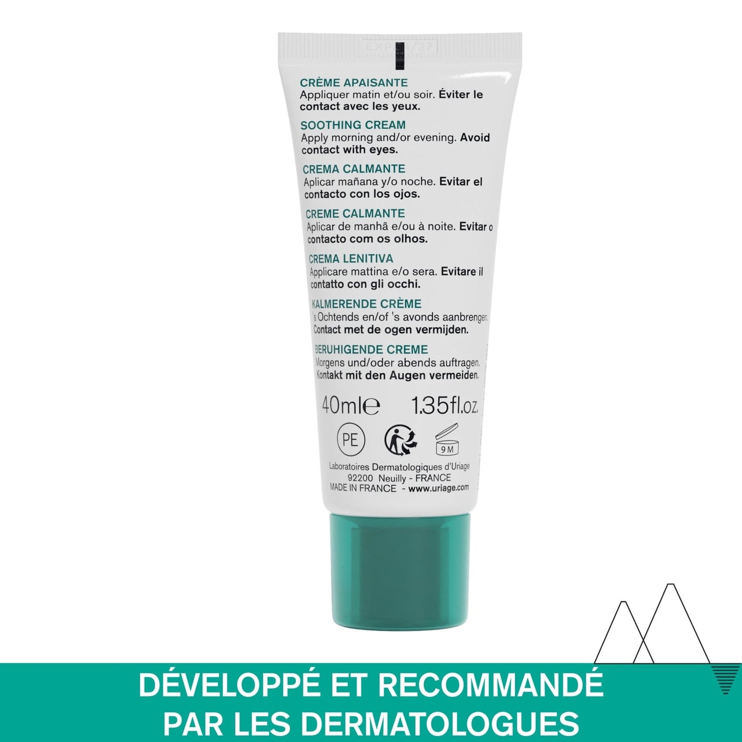 Crème Visage Peaux Desséchées Apaisante et Hydratante Hyseac URIAGE 