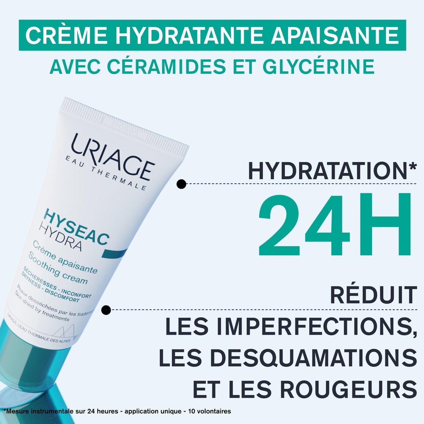 Crème Visage Peaux Desséchées Apaisante et Hydratante Hyseac URIAGE 