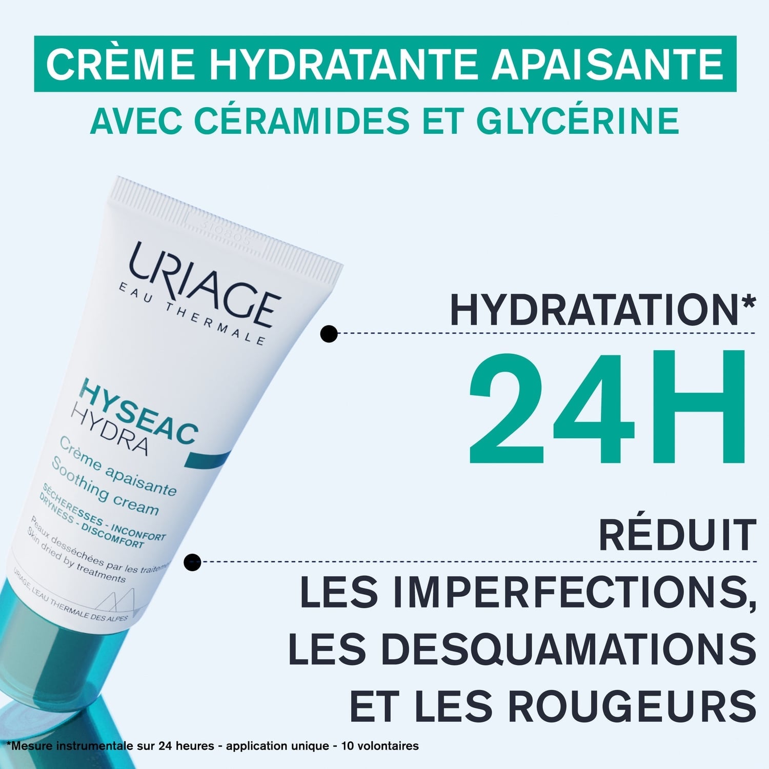 Crème Visage Peaux Desséchées Apaisante et Hydratante Hyseac URIAGE 