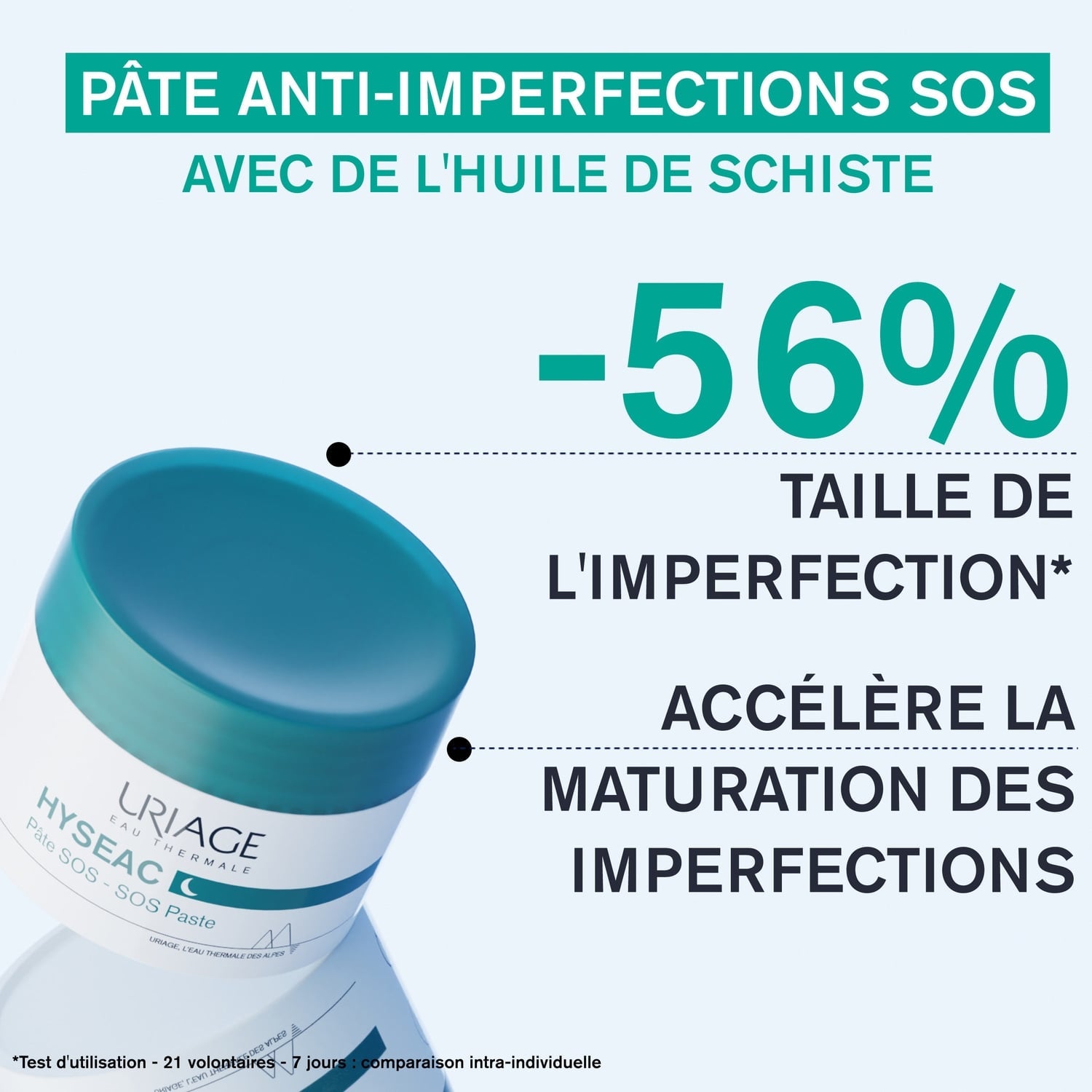 Pâte Visage Nuit Anti Imperfections Hyseac SOS URIAGE 