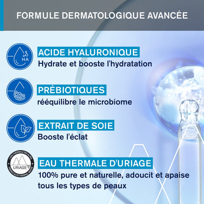 Soin Visage Femme Hydratant et Révélateur d'Éclat Essence d'Eau Thermale URIAGE
