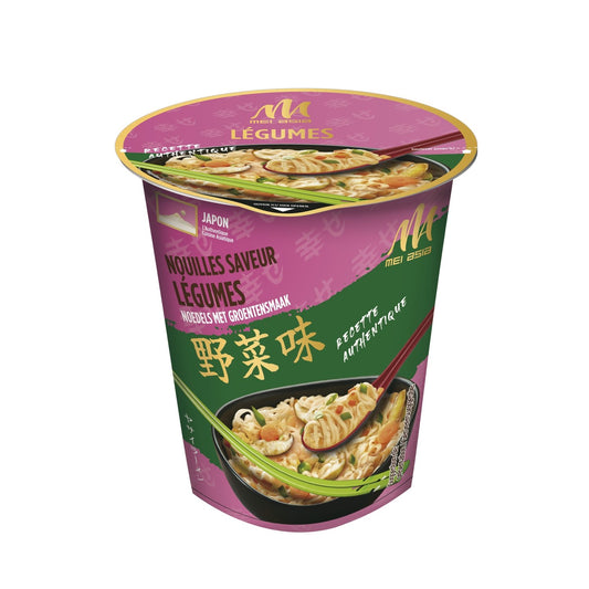 Nouilles Instantanées Saveur Légumes MEI ASIA la boite de 65g