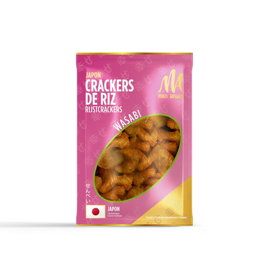 Crackers de Riz au Wasabi MEI ASIA le sachet de 100g