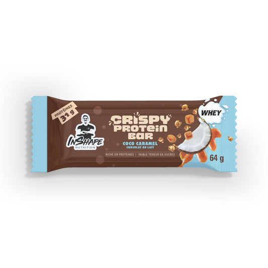 INSHAPE NUTRITION Crispy Cookies, Caramel &amp; Milk Chocolate Protein Bar