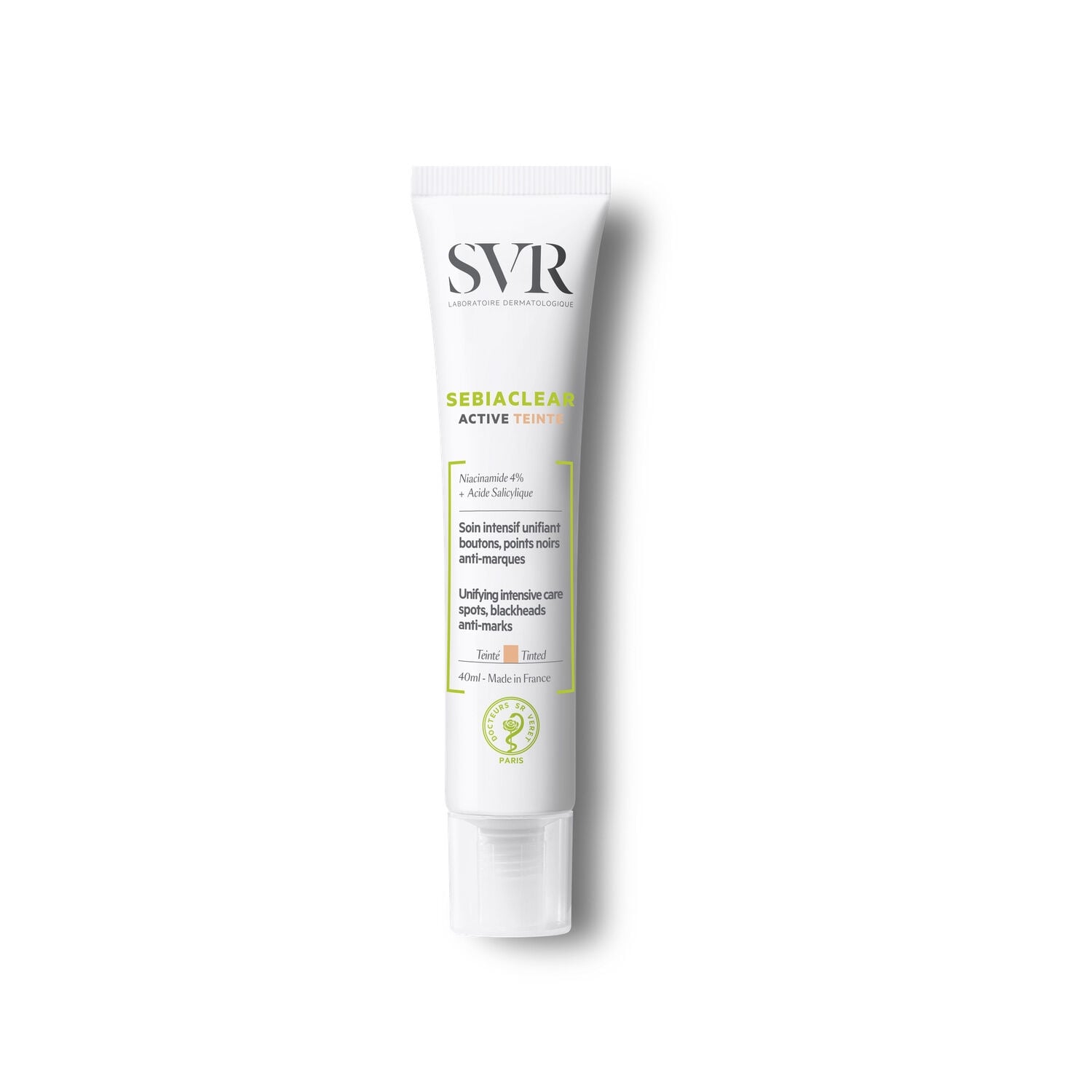 Soin Visage Bouton et Point Noir Teinté Peaux Sensibles Sebiaclear LABORATOIRE SVR 