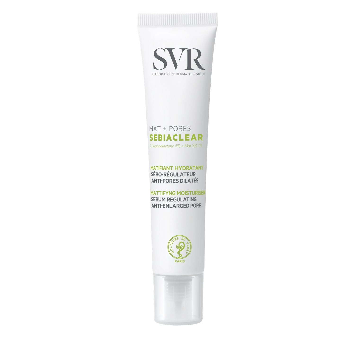 Soin Visage Matifiant Hydratant Sébo-Régulateurs Anti-Pores Dilatés Mat + Pores Sebiaclear LABORATOIRE SVR 