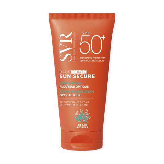 Crème Solaire Teintée Mousse Flouteur Optique Visage Spf 50+ Sun Secure LABORATOIRE SVR le tube de 50mL