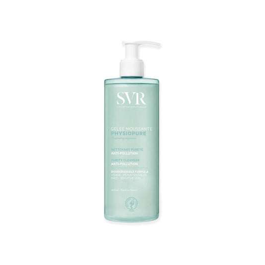 Gelée Moussante Visage Anti-Pollution Physiopure LABORATOIRE SVR le flacon-pompe de 400mL