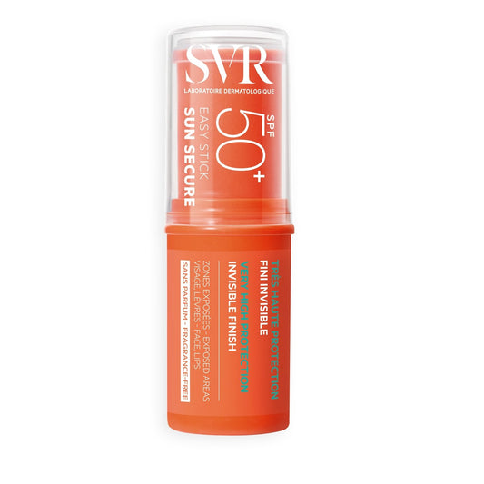 Stick Solaire Visage Très Haute Protection Spf 50+ Peau Sensible Fini Invisible LABORATOIRE SVR le stick de 10g
