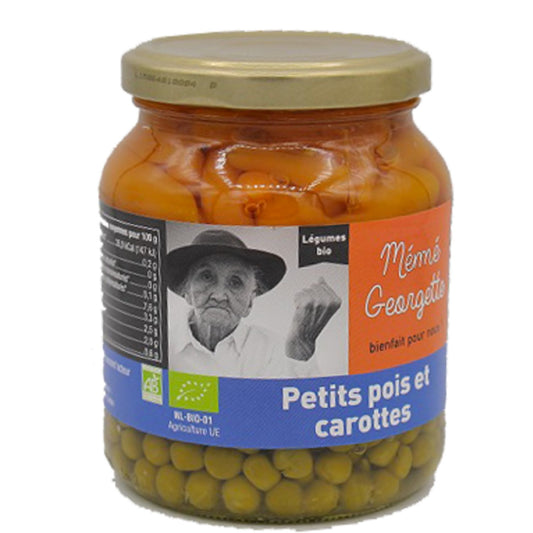 Petits Pois & Carottes Bio MEME GEORGETTE le pot de 350g
