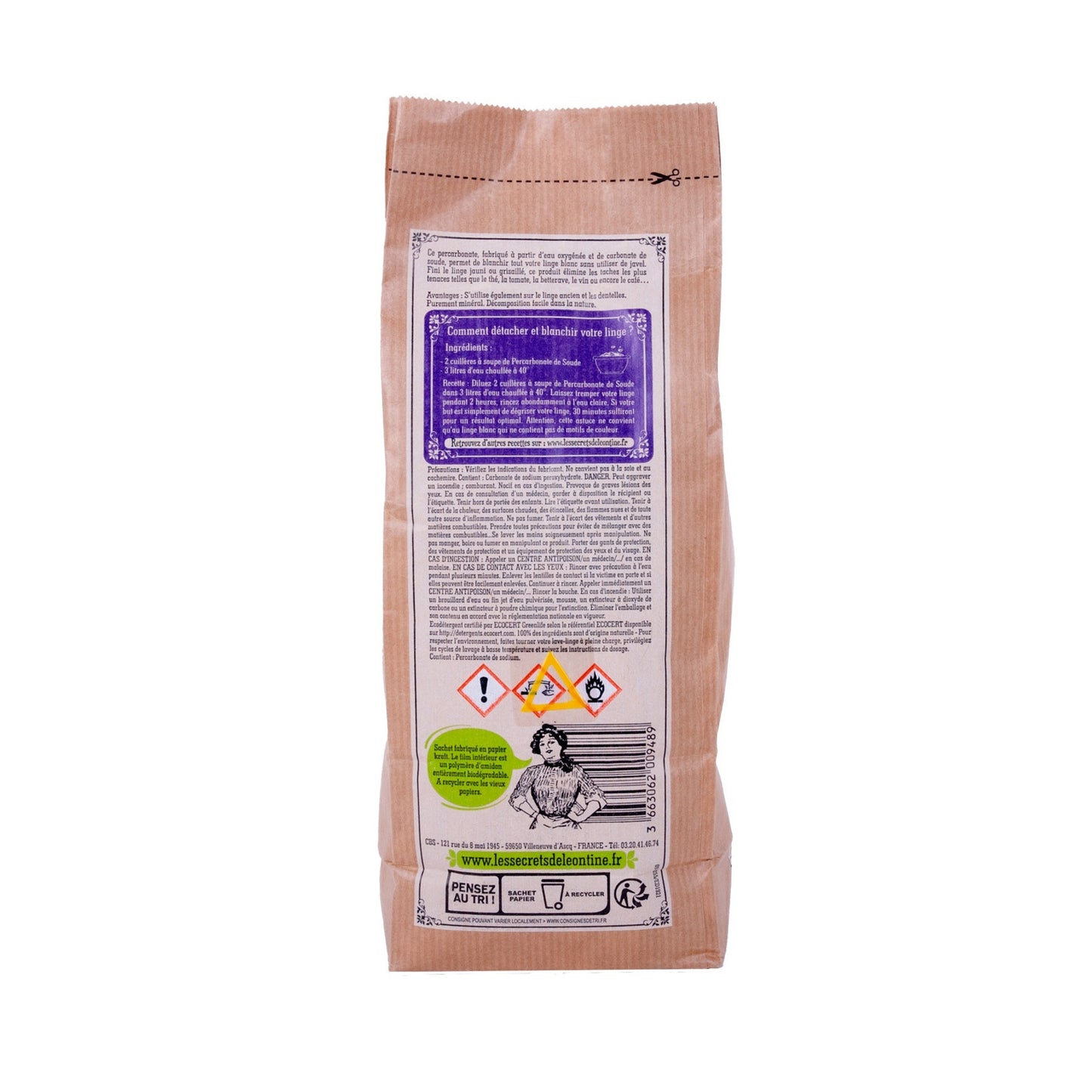 Nettoyant Linge Percarbonate De Soude LES SECRETS DE LEONTINE 