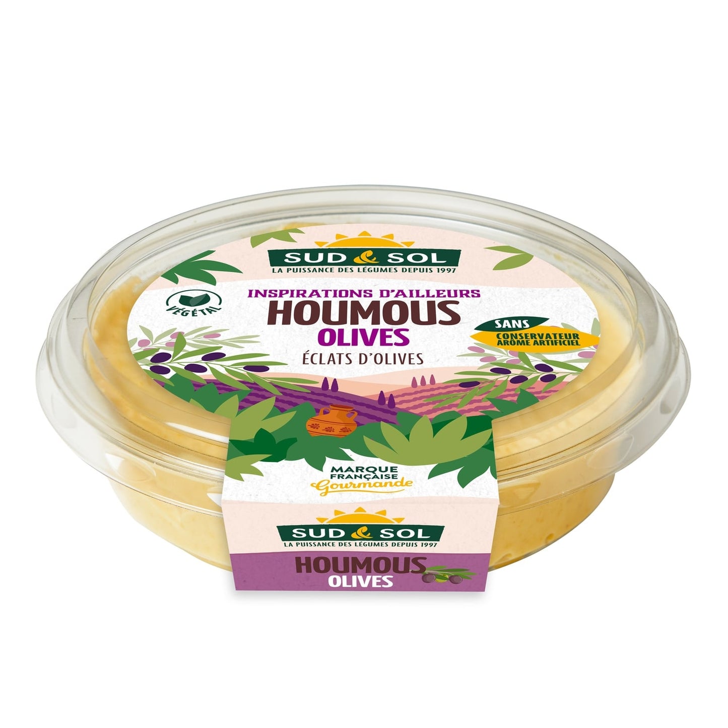 Houmous aux Olives SUD & SOL 