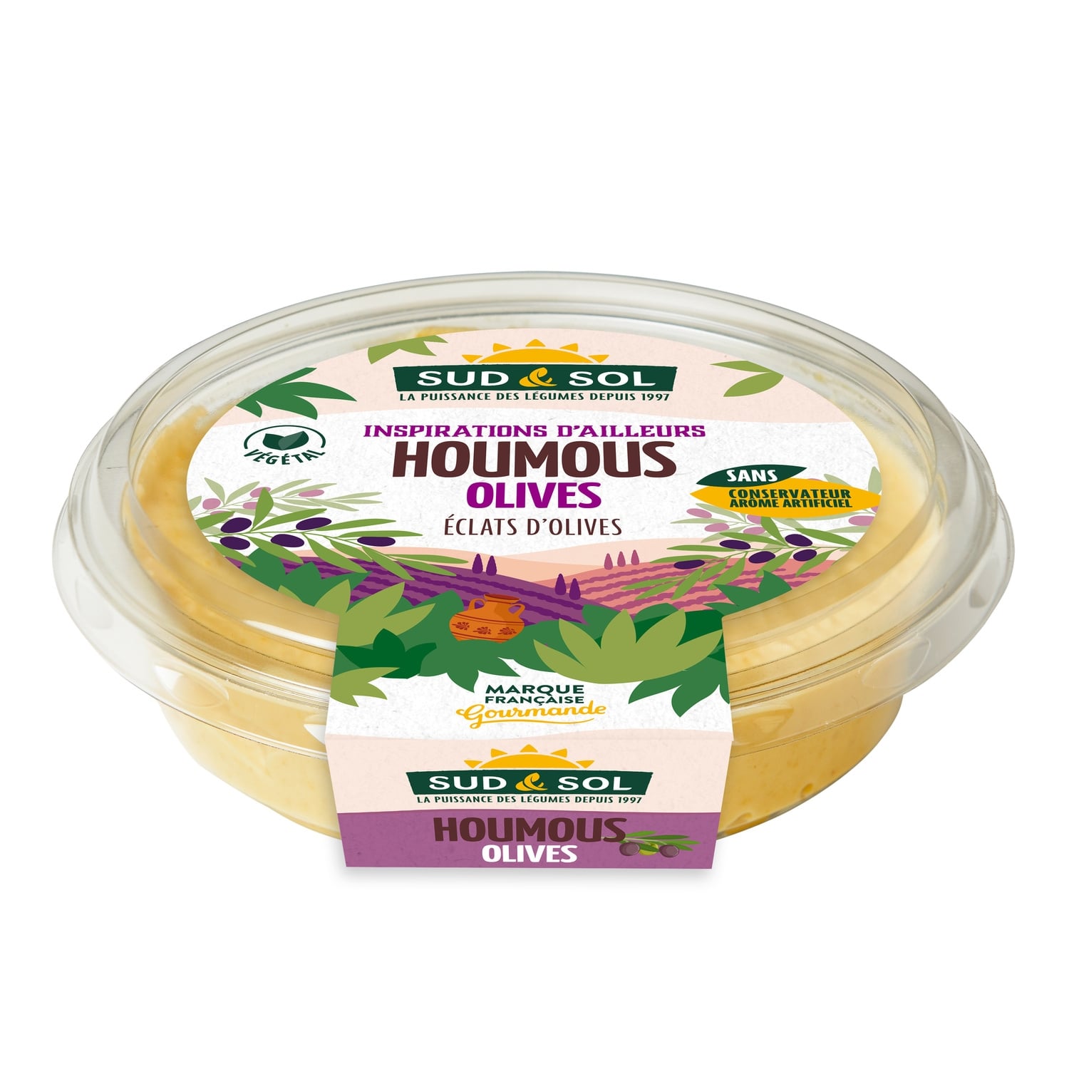 Houmous aux Olives SUD & SOL 