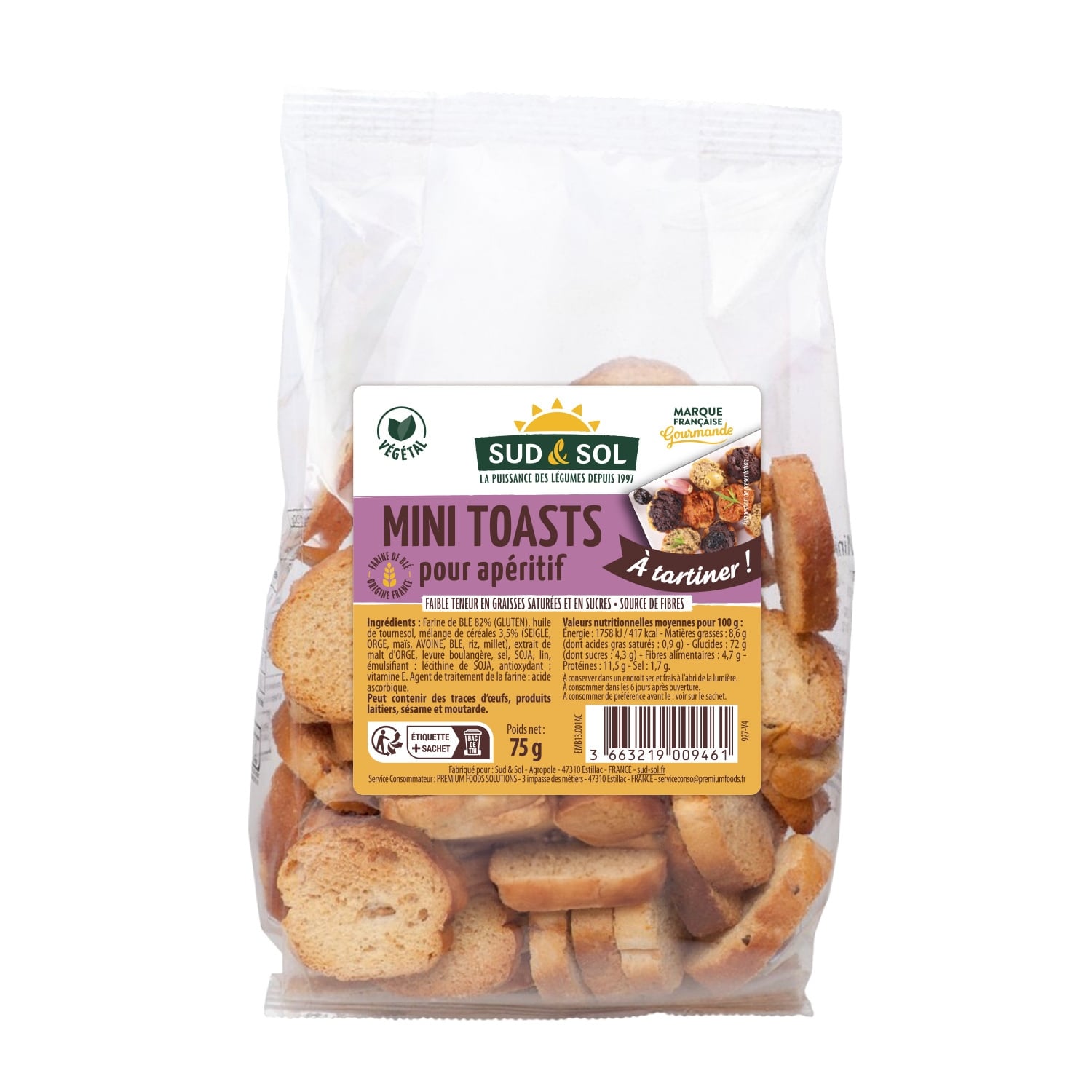 Mini Toasts SUD & SOL 