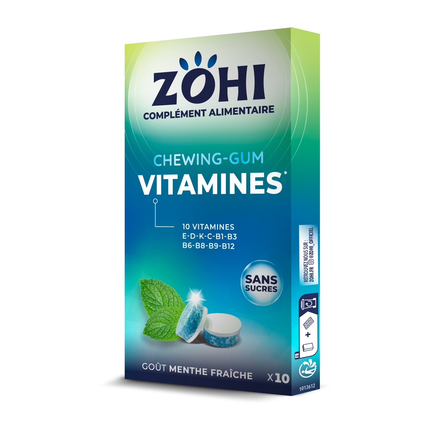 Complément Alimentaire Vitalité Boost Qutidien à la Menthe Fraiche ZOHI 