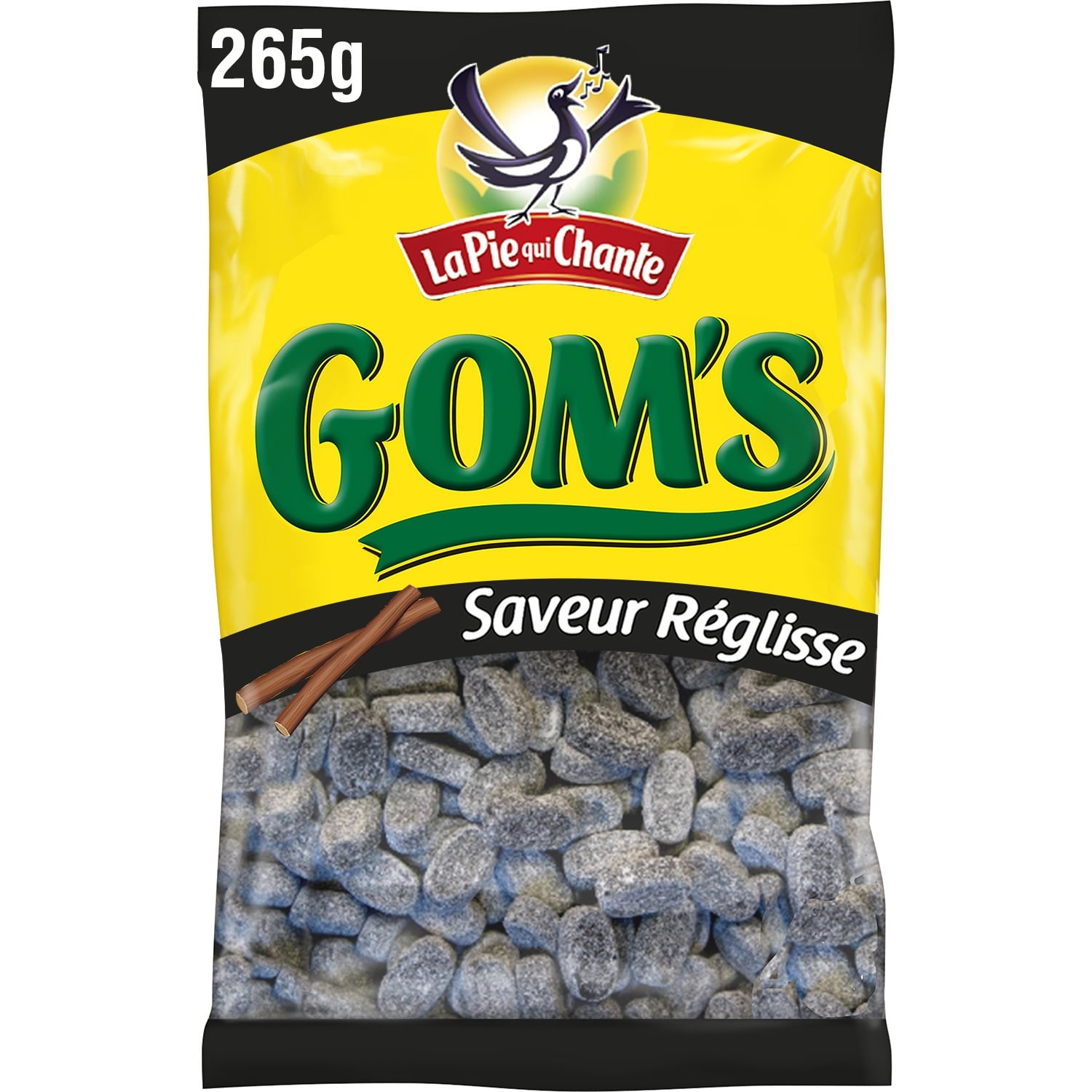 Bonbons Gom's Réglisse LA PIE QUI CHANTE 