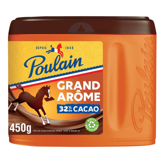 Chocolat en Poudre Grand Arôme POULAIN La boîte de 450G