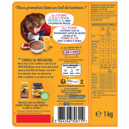 Chocolat en Poudre Super POULAIN