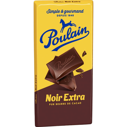 Tablette de Chocolat Noir Extra POULAIN La tablette de 200G