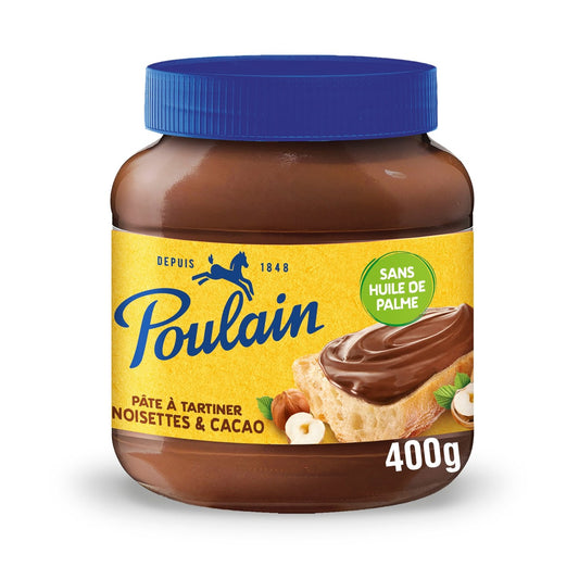 Pâte à Tartiner Chocolat Noisettes Sans Huile de Palme POULAIN Le pot de 400G