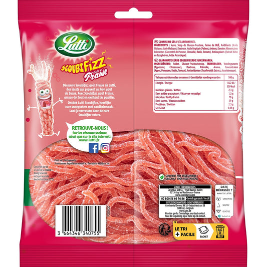 LUTTI Strawberry Scobifizz Candy