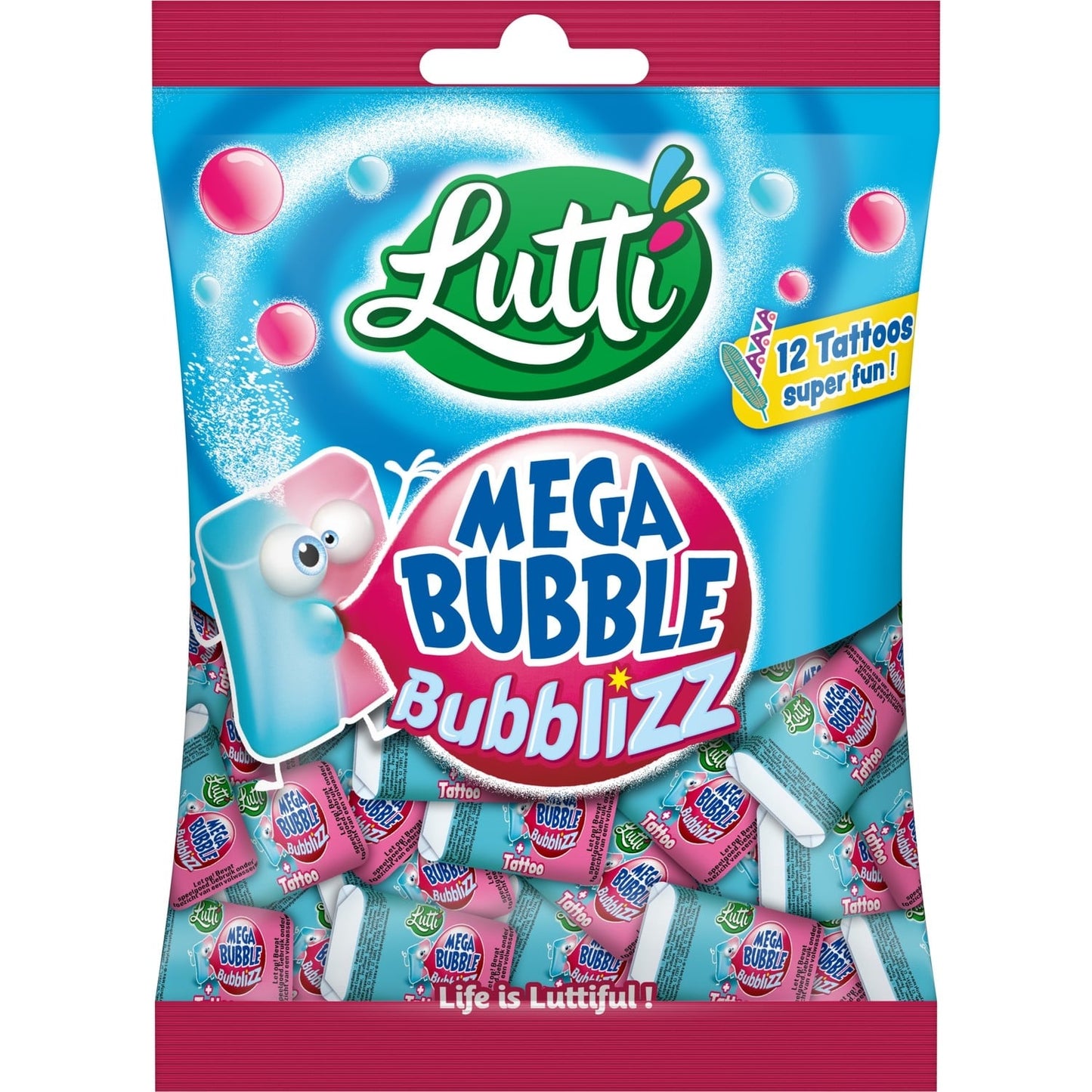 Bonbon mega bubbliz LUTTI 