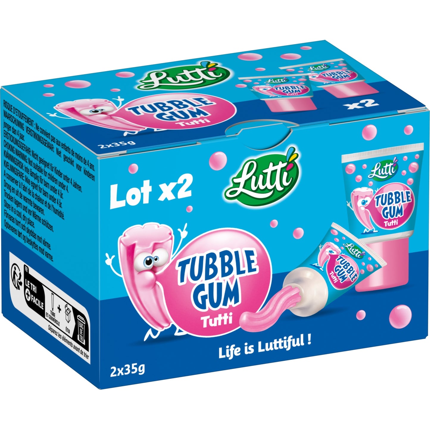 Chewing-Gum Tubble Gum Tutti Frutti LUTTI 