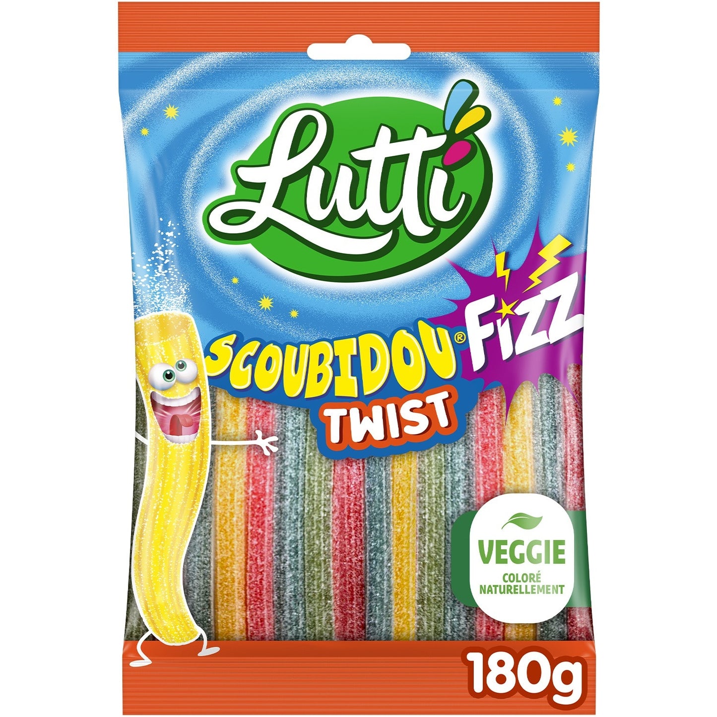 Bonbons Scoubidou Fizz Twist LUTTI 
